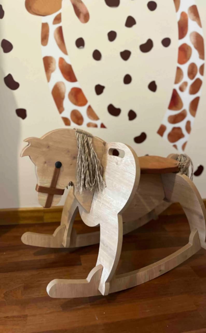 Rocking Horse Rocking Chair, Baby Swing, Montessori Toys, Woodworking