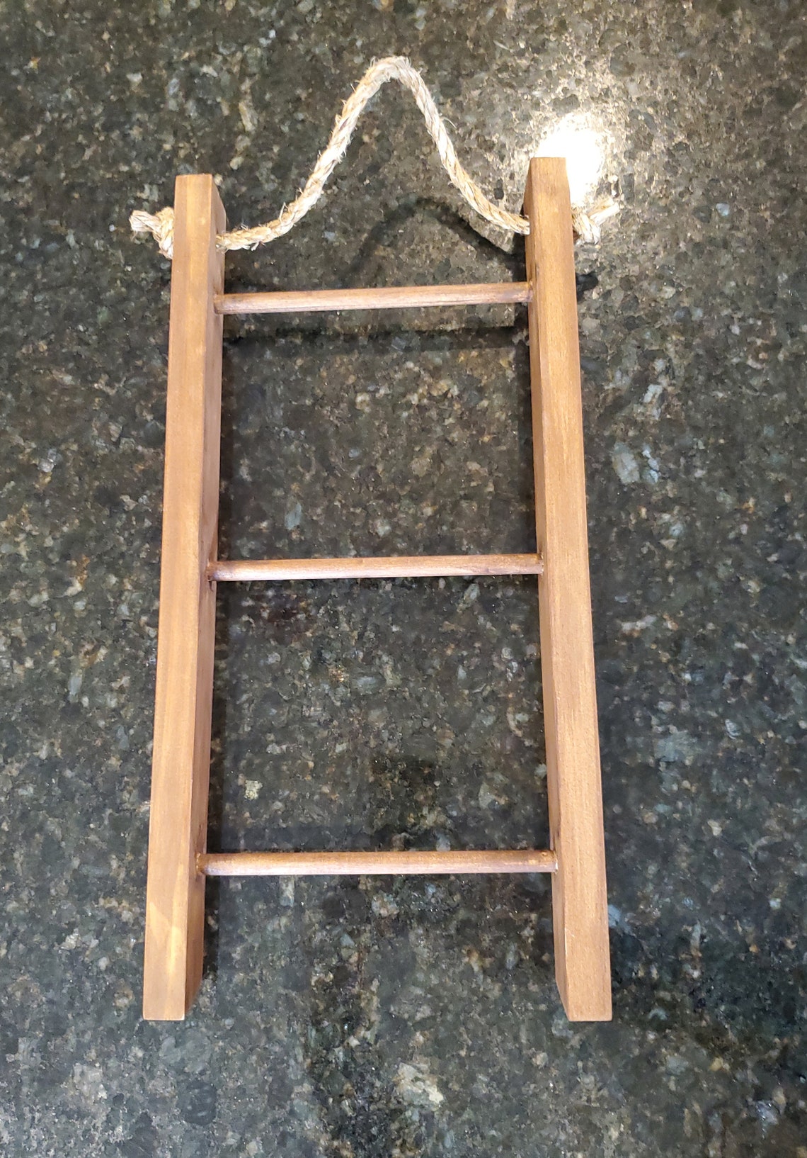 Kitchen Tea Towel Holder With Rope Dark Brown 16 X 10 Inch Etsy