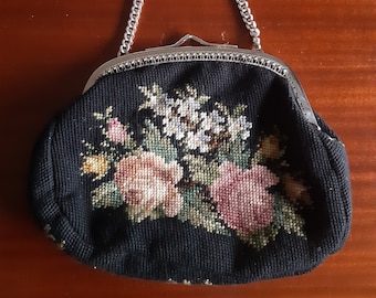 Vintage Tapestry petit point hand bag