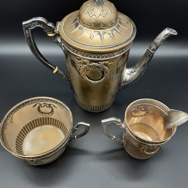 Antique German Victorian Quist coffee set
