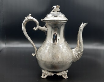 Antique British Sheffield silver plated teapot