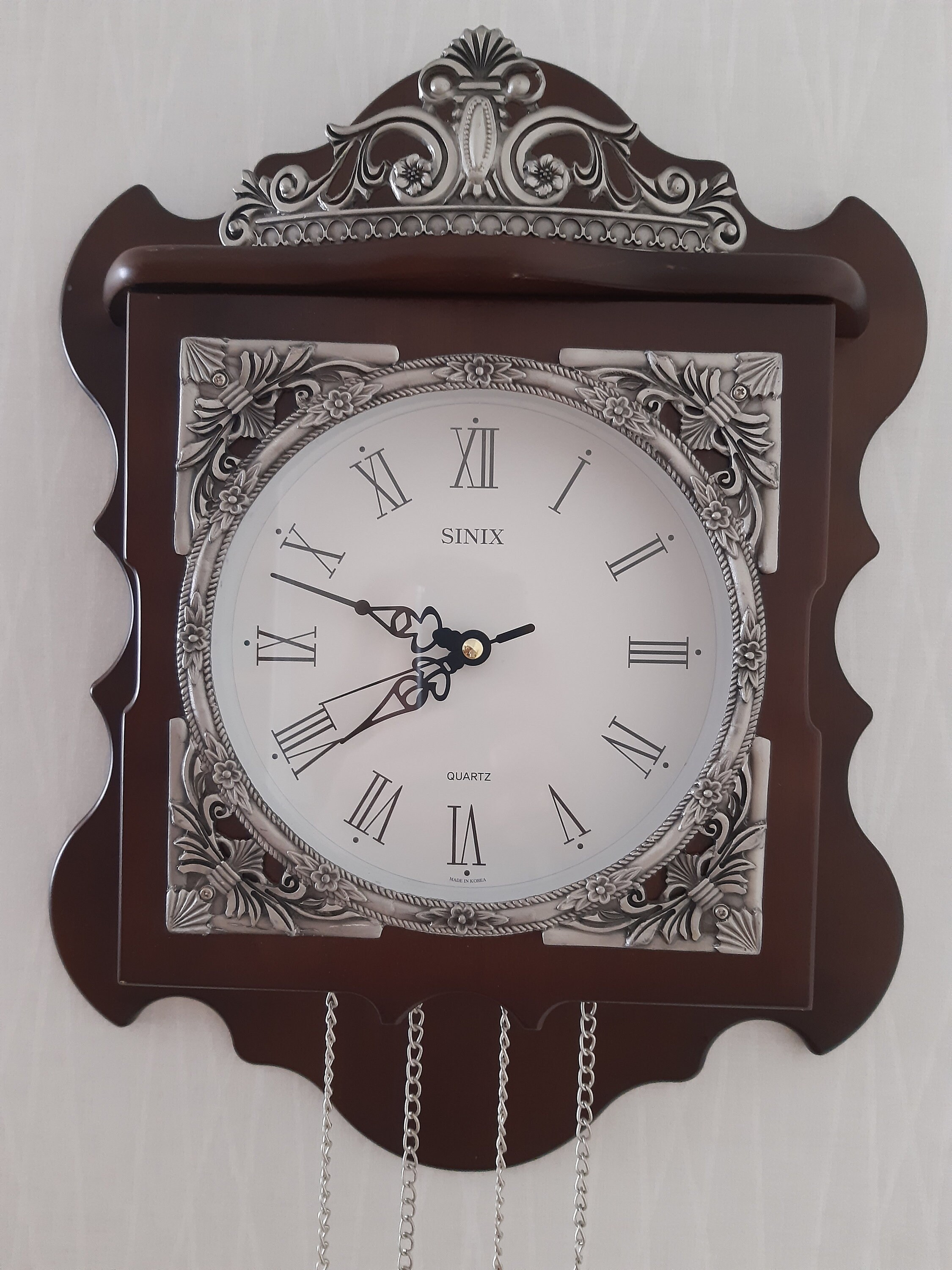 Vintage SINIX QUARTZ Wall Clock - Etsy