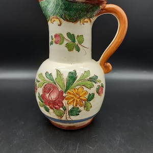 Vintage Italian Deruta pitcher jug