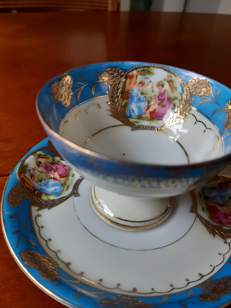 Demitasse Romantic Coffee Cup Made in Japan Etsy