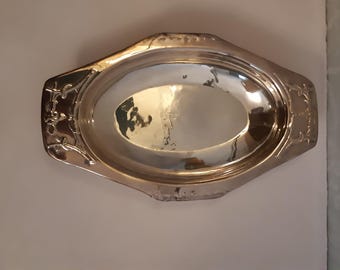 Petite Corbeille Plateau Art Déco - Métal Argenté, Orfèvre Duroousseau