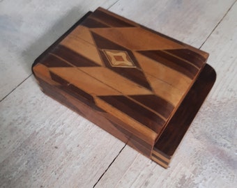 Art Deco wood trinket box