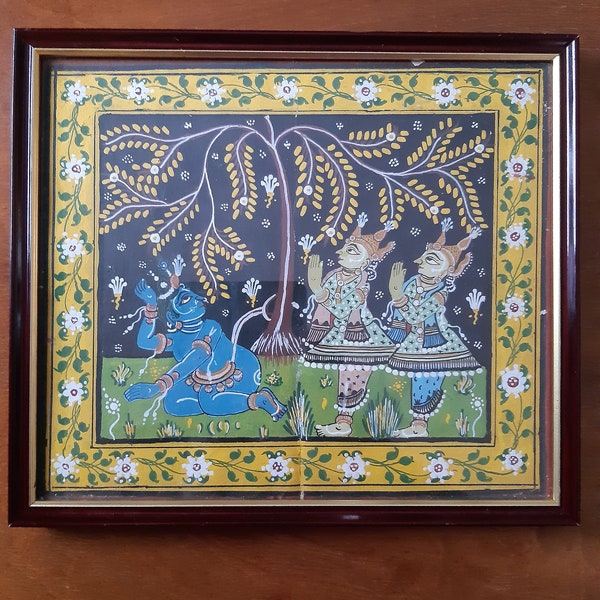 Indian traditional patachitra from Odisha painting