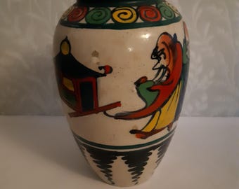 乾山　花器 MCM 尾形乾山作 花瓶 手描き京焼 陶器 - Etsy 日本