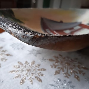 Antique Swedish Folkart Carved salting trough.