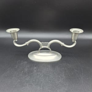 Swedish Grace Art Deco pewter candle holder