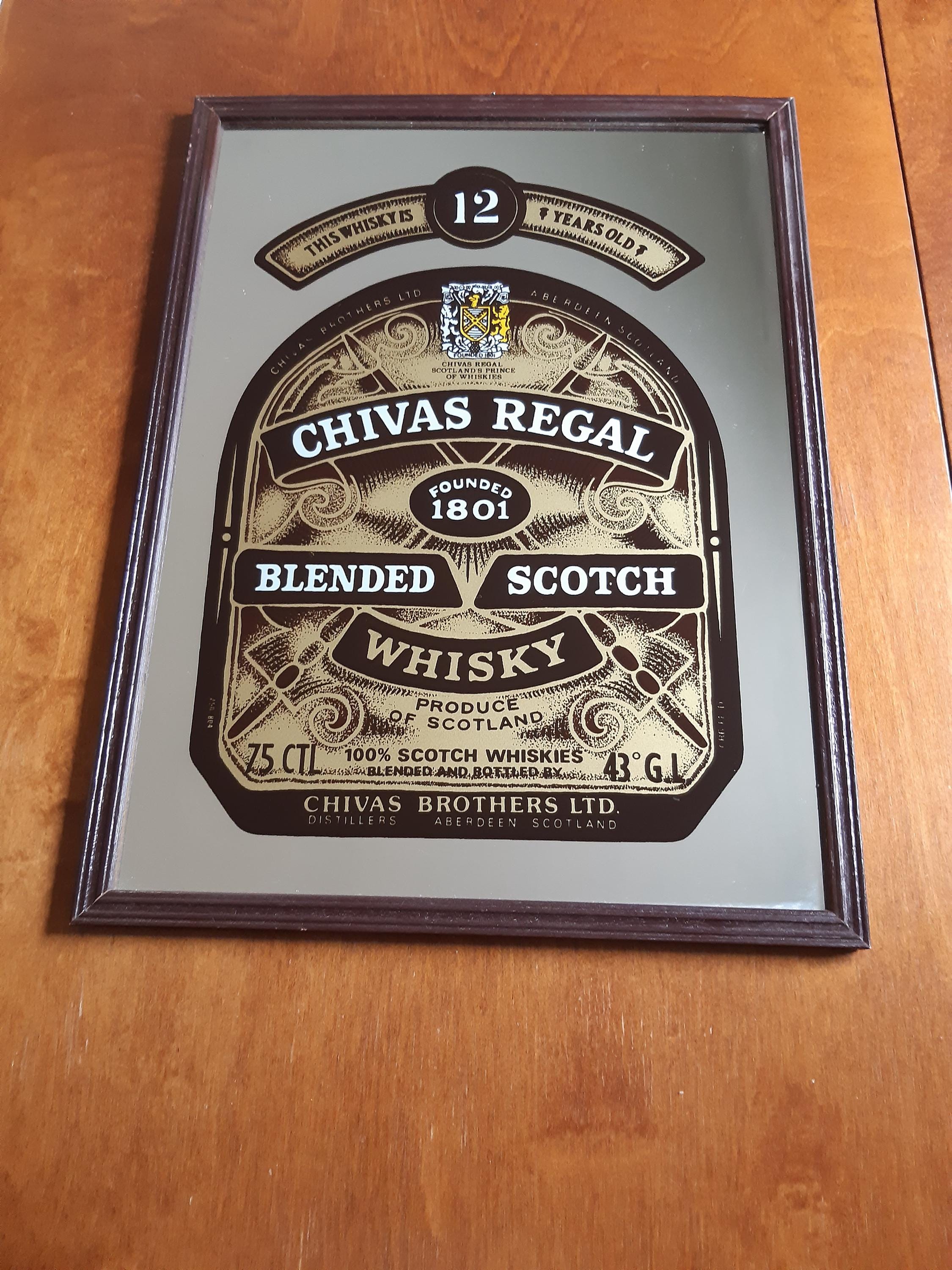 CHIVAS REGAL ヴィンテージ パブミラー Chivas Regal Vintage - Etsy