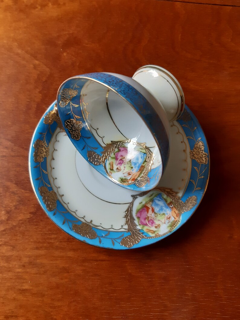 Demitasse Romantic Coffee Cup Made in Japan Etsy