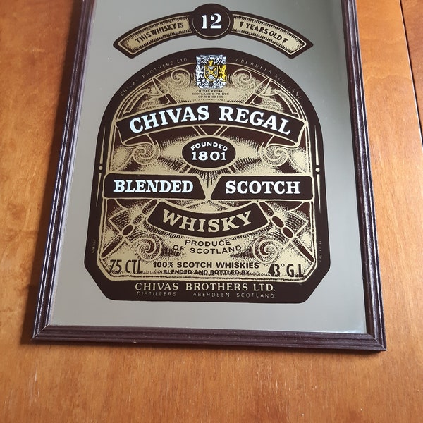 Advertising mirror Chivas Regal