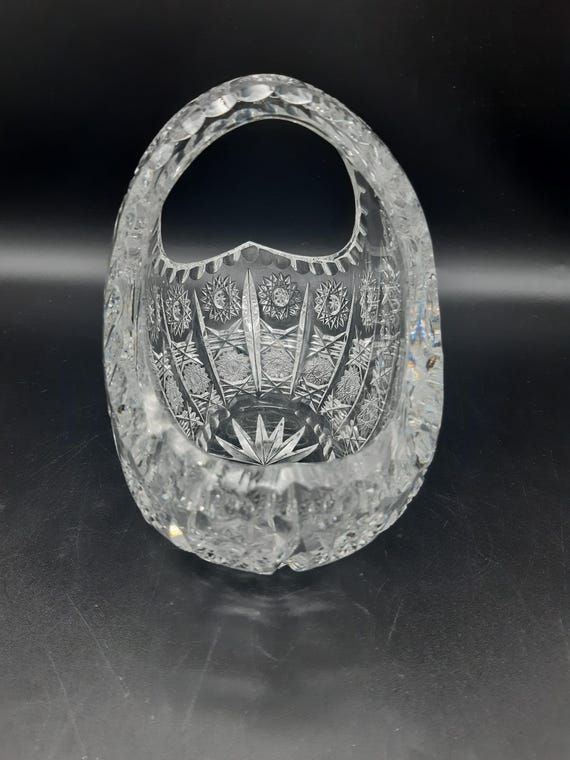 BOHEMIA カットクリスタルバスケット ボヘミア クリスタル