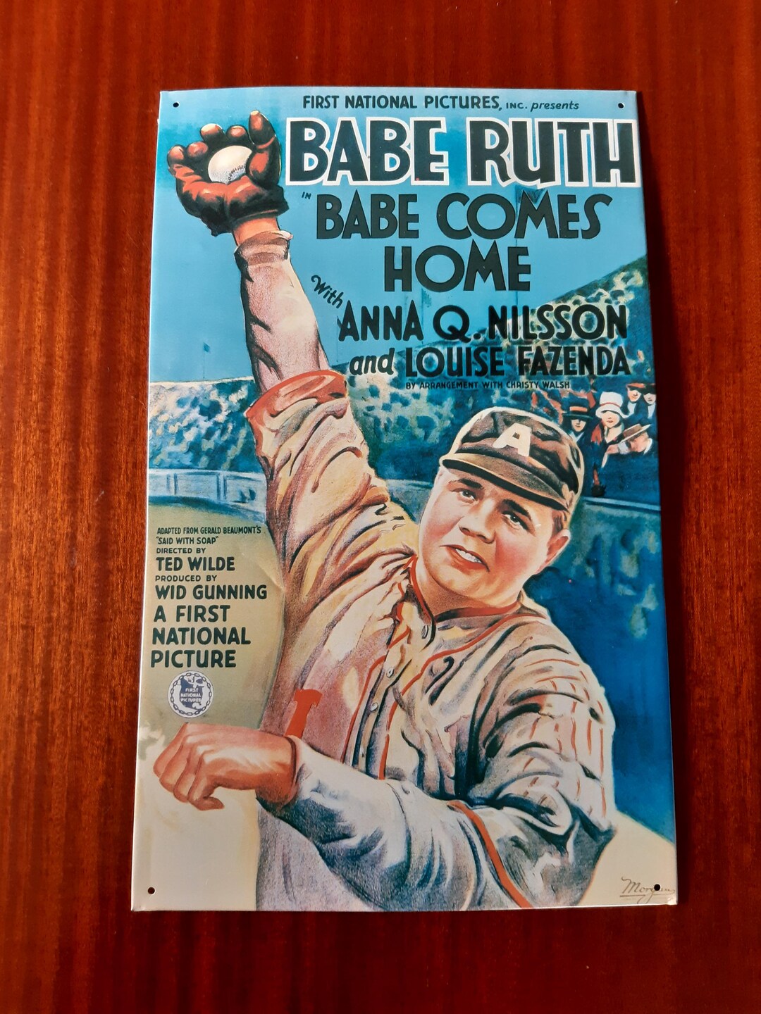 Babe Ruth Babe Comes Home Movie Metal Poster - Etsy