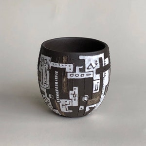 Handmade Coffee Cup, Stoneware Cup, Ceramic Cup, Unique Coffee Cup, Handcrafted Gift, Birthday Gift, I Love Me Gift,