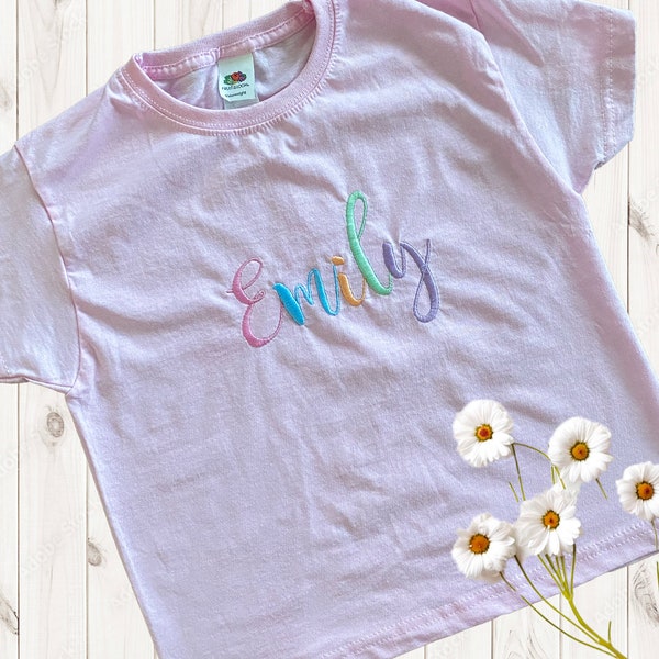 Embroidered T Shirts Etsy