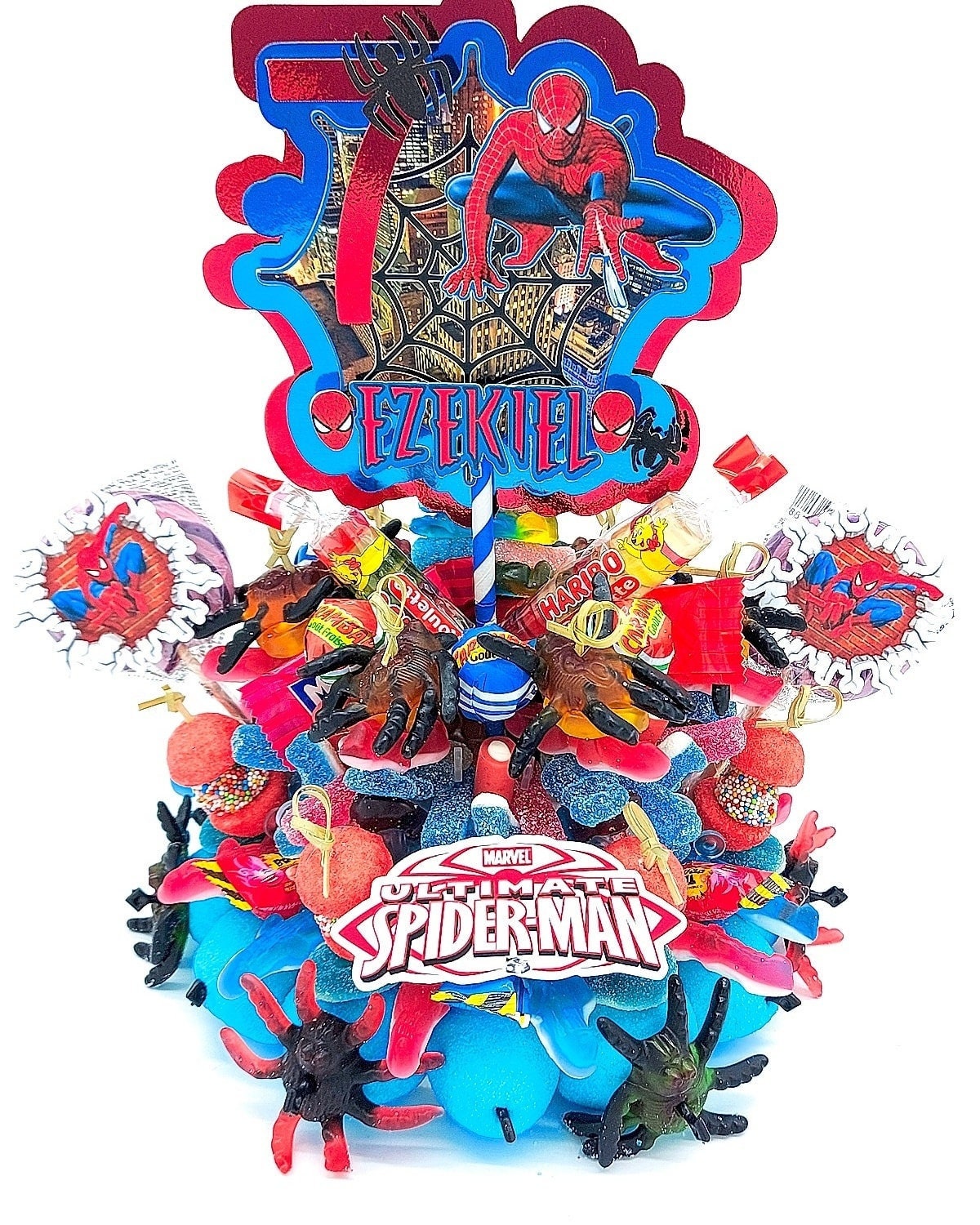 Gâteau de Bonbons Personnalisable Spiderman