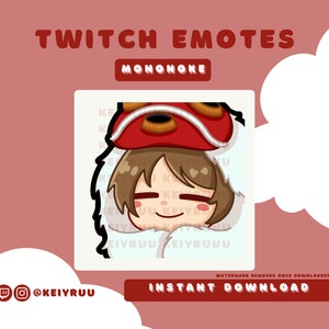 Cute Ghibli Cosy Blanket Warm Princess Anime Emote Bundle | Twitch | Discord | Streamer Emote Pack
