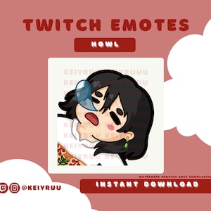 Schattige Ghibli Howl Sleep Napping Boy Wizard Anime Emote Bundel | Trek | Onenigheid | Streamer-emotepakket