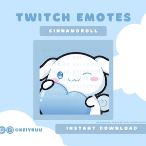Cute Kawaii White Cinnamon Dog Puppy Heart Love Emote | Twitch | Discord | Streamer Emote
