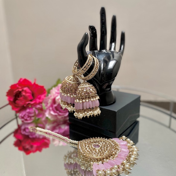 Indian & Pakistani style Tikka and earring set