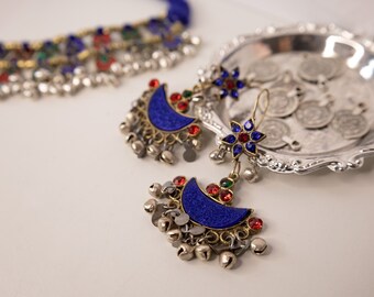 Afghan vintage Earrings| Afghan jewellery|kuchi jewellery