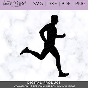 Running Man SVG, Runner SVG, Running SVG, Race Day Svg, Run Svg, Sport Svg, Marathon Svg, Motivation Svg,Cut Files for Cricut, Png, Dxf, Pdf