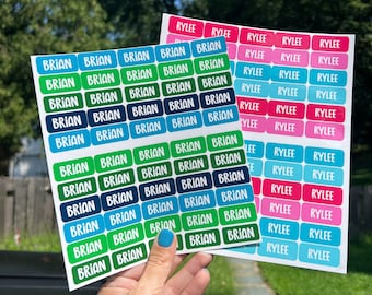 School Labels - Daycare Labels - Personalized Name Labels - waterproof label - Mini Labels  - One Name Stickers - Customized Labels