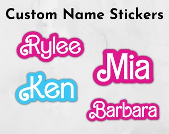  retro barb Stanley cup decal, Personalized Name Decals