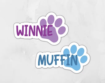 Personalized Dog Name Sticker | Cat Name Sticker | pet food label