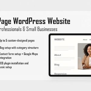 Professional WordPress Website – 5-Page WordPress Website for Professionals & Small Businesses