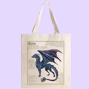 Tairn Fourth Wing  - Encyclopedic Canvas Bag