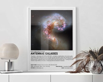 Antennae Galaxies Poster | NASA Hubble Space Print