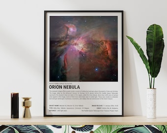Orion Nebula Poster | NASA Hubble Telescope Space Print