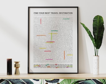 Next Destination World Map Poster