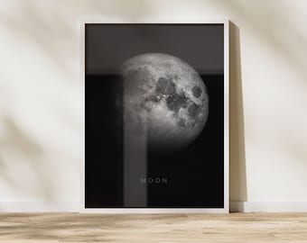Moon From Space Poster | NASA Outer Space Wall Art