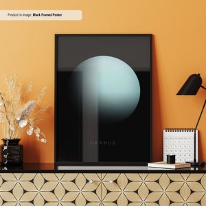 Poster Uranus | Poster Weltall | Weltraum Wandkunst | Weltall Poster | Raum Dekor | Weltraum Kunstwerk | Uranus Poster | Uranus aus dem Weltall