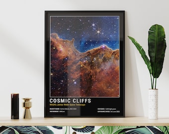 Cosmic Cliffs Carina Nebula Art Print by NASA
