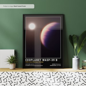 Exoplanet WASP-39 b Poster | Space Posters | NASA James Webb Poster | Space Wall Art | Space Prints | Space Decor | Dark Style