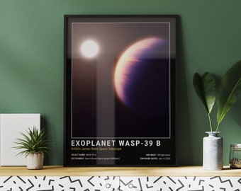 WASP-39 b Exoplanet Art Print by NASA