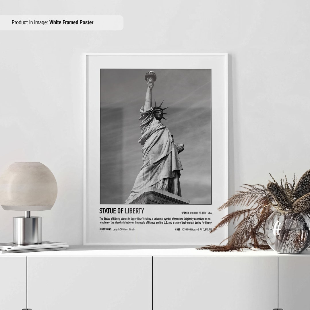 Statue of Liberty Poster | New York Travel Wall Art - Etsy
