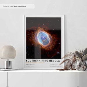 Southern Ring Nebula Poster | James Webb Telescope Space Art