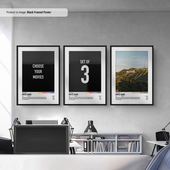 Custom Movie Poster Set of 3 – Personalized Film Art