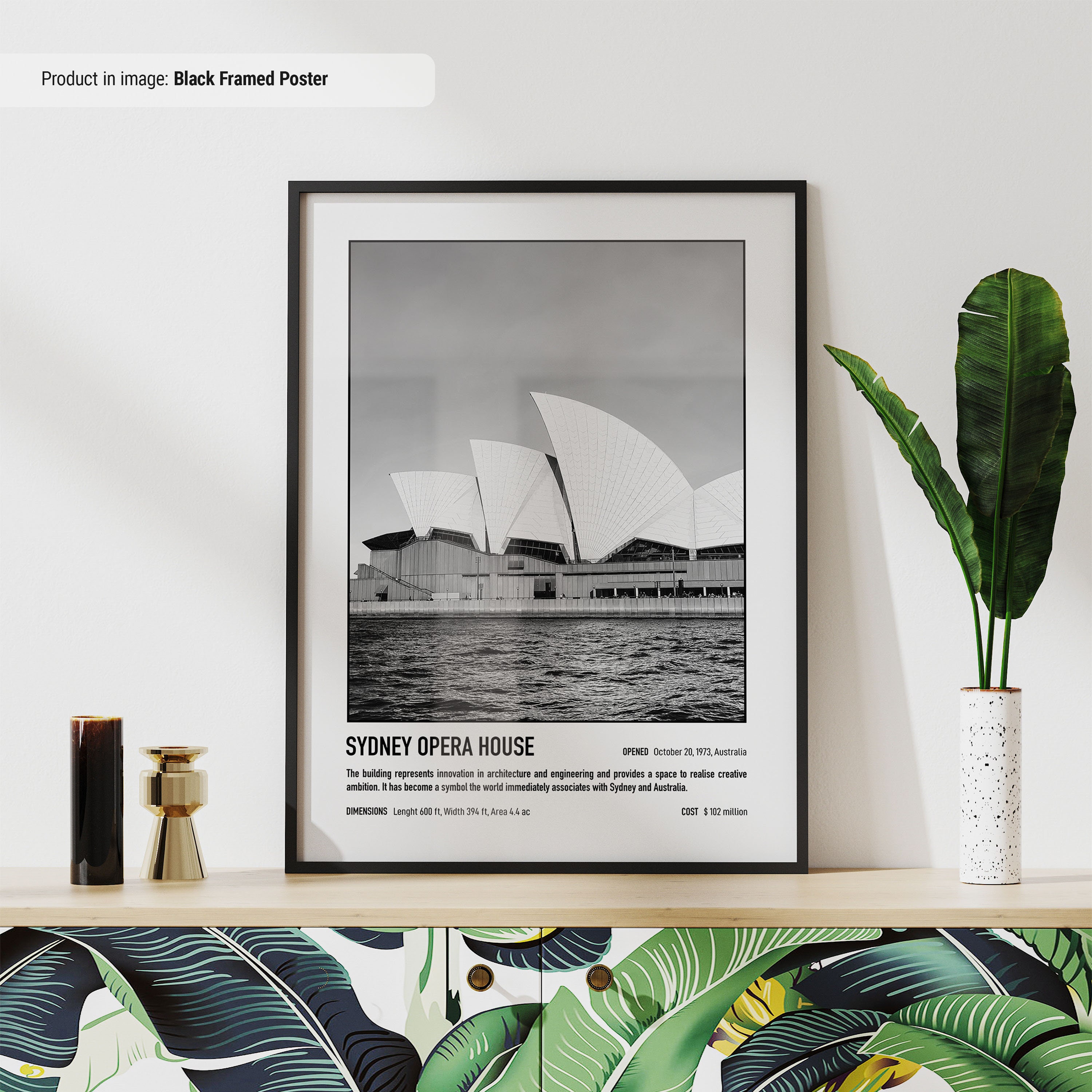 Sydney Opera House Poster | Australia | Travel Poster | Travel Wall Art | Minimal Travel Wall Print | Sydney Souvenir