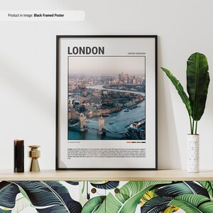Cartaz de Londres, Grã-Bretanha | Cartaz de viagem | Arte de parede de viagem | Impressão de parede de viagem minimalista | Impressão de cidade da Europa | Decoração de parede de Londres