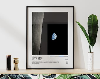 Personalized Movie Poster, Custom Film Wall Art, Movie Lover Gift