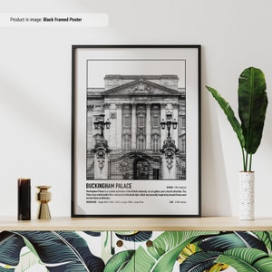 Buckingham Palace Poster | London | England | Reise Poster | Reise Wand Kunst | Minimal Reise Wand Druck | London-Souvenir