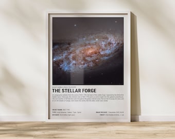 The Stellar Forge Spiral Galaxy Art Print
