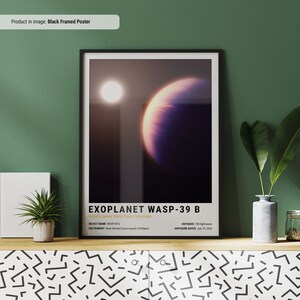 Exoplanet WASP-39 b Poster | Space Posters | NASA James Webb Poster | Space Wall Art | Space Prints | Space Decor | Light Style
